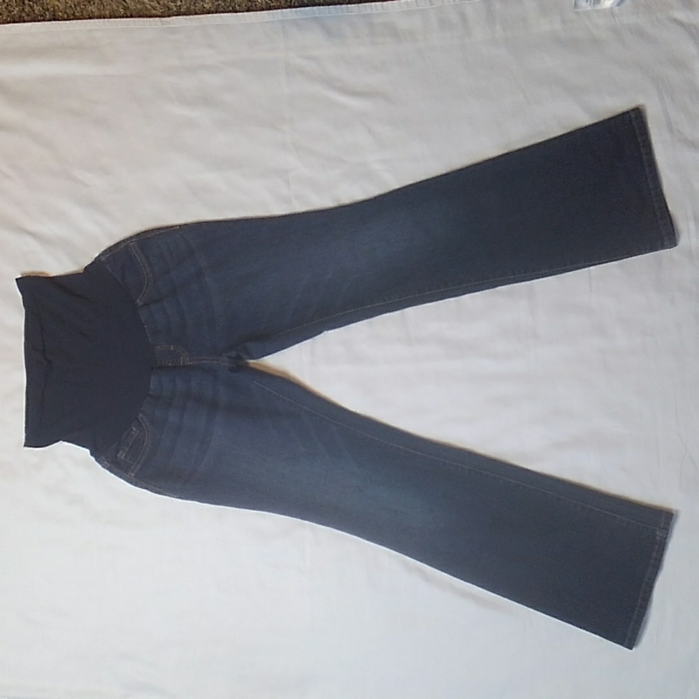 Indigo Blue Maternity Bootcut Denim Blue Jeans M